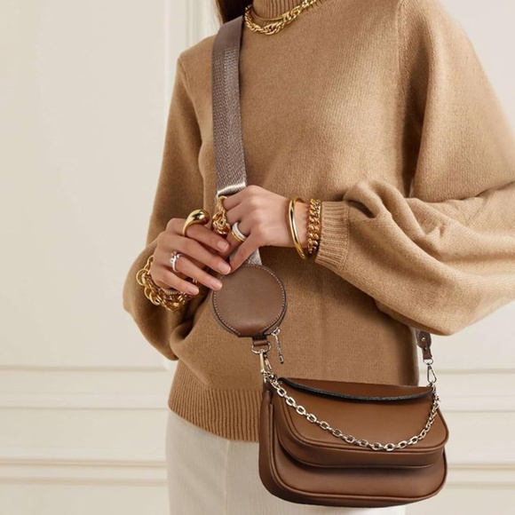 COGNAC CROSSBODY WITH COIN PURSE - Picture 9 of 15